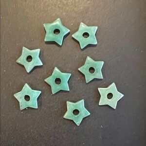 Vintage Green Aventurine Stars